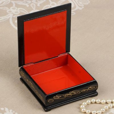 Шкатулка «Глухарь», 10×10 см, лаковая миниатюра