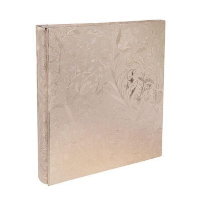 Фотоальбом на 400 фото 10х15 см "Серебряные цветы" кожзам 35х33х6 см
