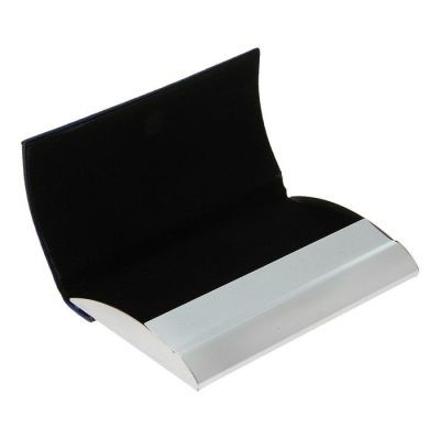 Визитница горизонтальная под кожу кричневая (10х7см)