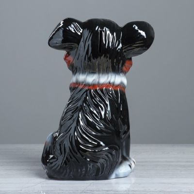 Копилка "Собака Джек", глянец, чёрный цвет, 26 см