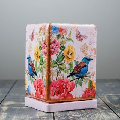 Горшок цветочный "Кубик" птичка, 2 л