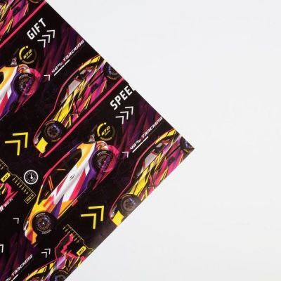 Бумага упаковочная глянцевая «Тачки», 70 × 100 см