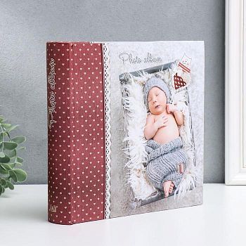 Фотоальбом "Младенец" на 200 фото, 50 листов, 10х15 см
