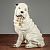 Копилка "Собака Шарпей", глянец, белый, 28 см