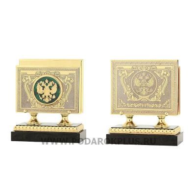 Настольный набор "Держава" камень малахит