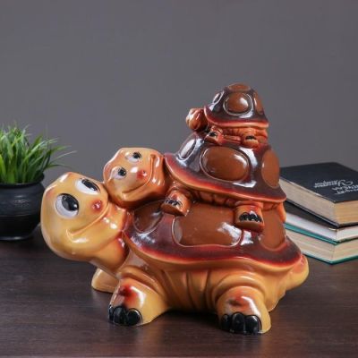 Копилка "Черепаха тройная" 20см