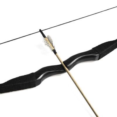 Сувенирное деревянное оружие "Лук традиционный", 170 см, взрослый, черный, массив ясеня