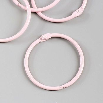 Кольца для альбома "Рукоделие" KDA-050/3, 0,5 см, 4 шт, розовый