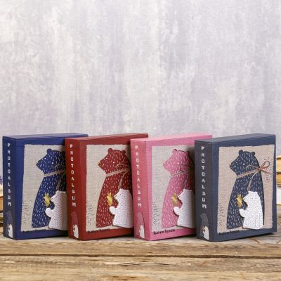 Фотоальбом на 40 фото 10х15 см "Мишка" объёмный элемент, в коробке МИКС 17х14х5 см