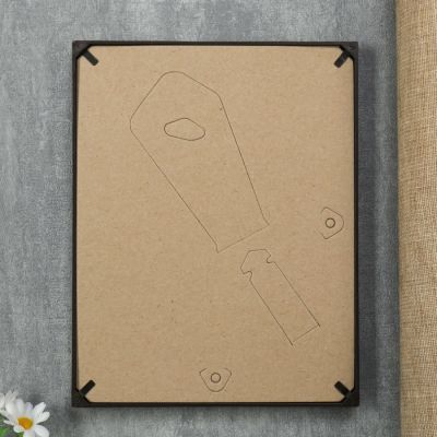 Фоторамка пластик L-1 15х21 см, венге, с небьющимся стеклом