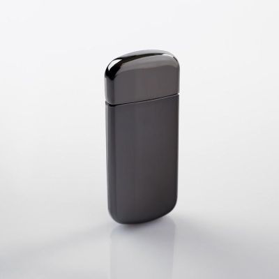 Зажигалка электронная в подарочной коробке, USB, спираль, серый металлик, 7.5х12.5 см