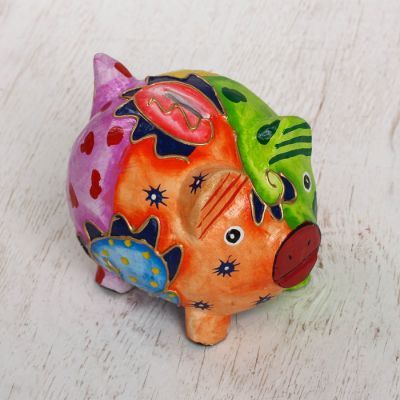 Копилка дерево "Свинка" 13х10х12 см