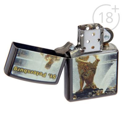 Зажигалка ZIPPO 28378 Петергоф с покрытием Gray Dusk