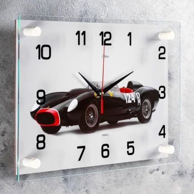 Часы настенные, серия: Транспорт, "Спорткар", 25х35  см, микс