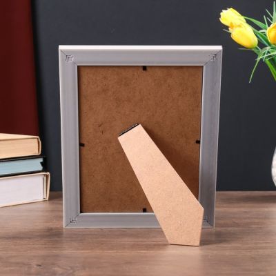 Фоторамка пластик 15х20 см "Золотые крестики" белая с чёрным 24,8х19,8 см