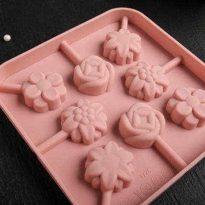 Форма для леденцов Доляна «Летний полдень», 12,5×12,5×1,5 см, 8 ячеек, цвет МИКС