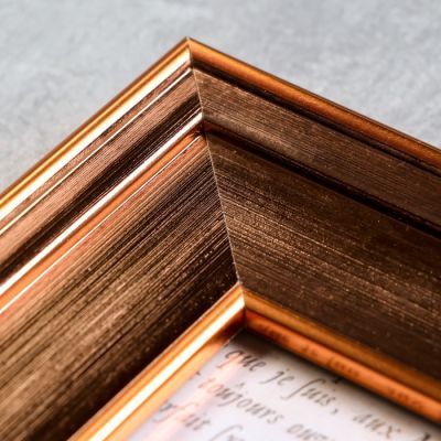 Фоторамка пластик 13х18 см "Оливия" медная 24х19х1,7 см