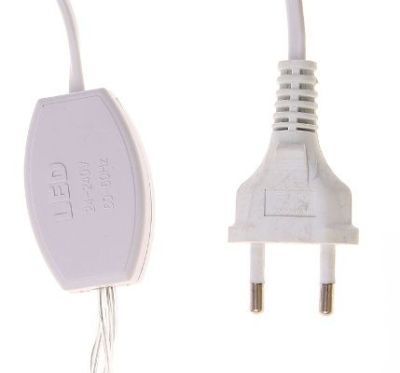 Гирлянда уличная УМС "Бахрома" (Ш:3 м, В:0,6 м, нить силикон, моргает)