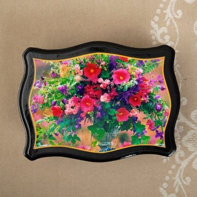 Шкатулка «Цветы», 13×18 см, лаковая миниатюра микс