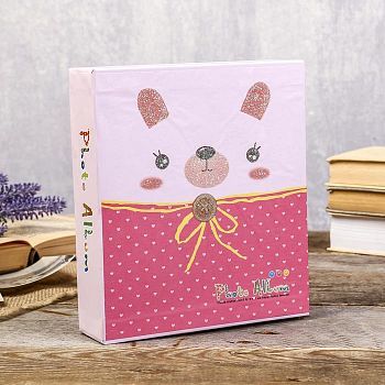 Фотоальбом на 100 фото 13х18 см "Мордочка" блёстки, в коробке МИКС 20,3х18х4,5 см