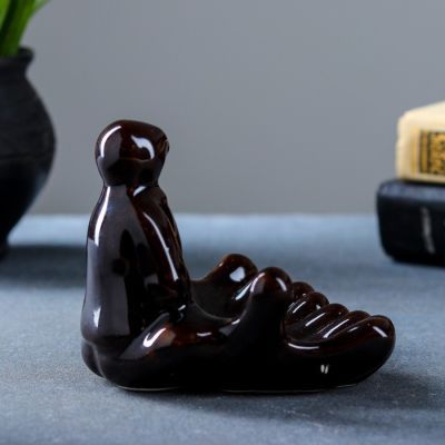 Подставка под мелочи "Две ладони" черная, 11х10х9см