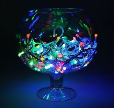 Гирлянда "Метраж" уличная, комнатная (Д: 20 м, нить белая, мульти)