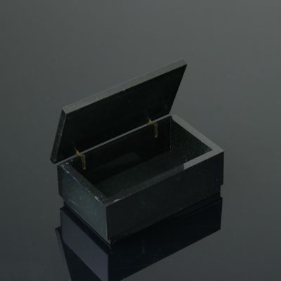 Шкатулка "Омега", 10х6х4 см, долерит, лазурит