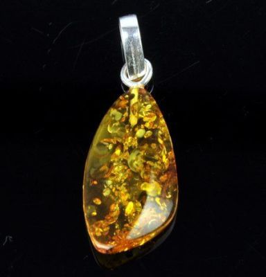 Кулон Янтарь "Золотой дождь" арт.ЯК-036