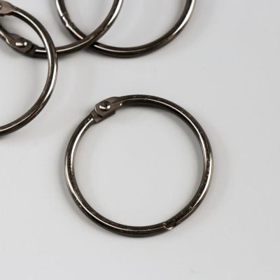 Кольца для альбома "Рукоделие" KDA-045/1, 0,45 см, 4 шт, металлик