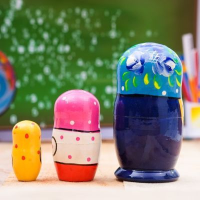 Матрёшка 3-х кукольная «Счёт», 11 см