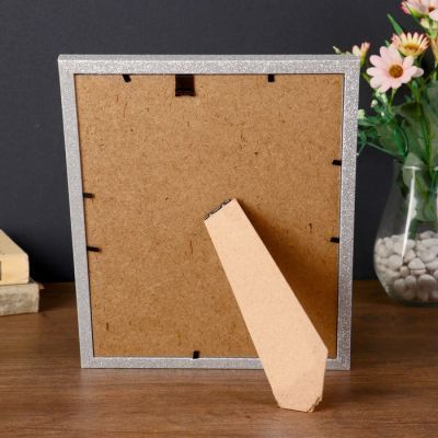 Фоторамка пластик 20х25 см "Блёстки серебро" 27,2х22,2х1,2 см