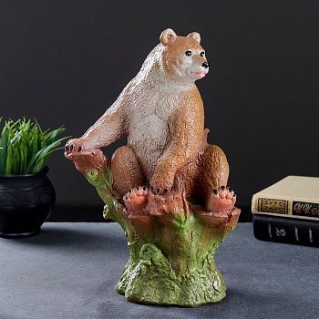 Копилка "Мишка на пне" 32х19х20см