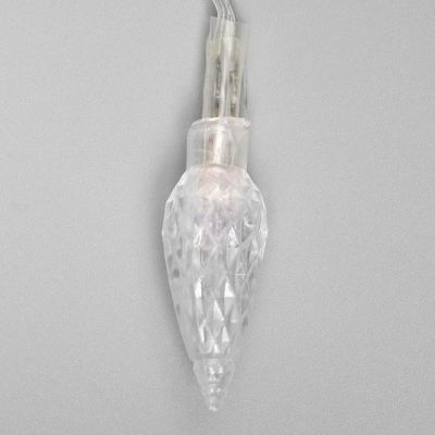 Гирлянда «Нить» 5 м с насадками «Шишки», IP20, прозрачная нить, 20 LED, свечение мульти (RG/RB), мигание, 220 В