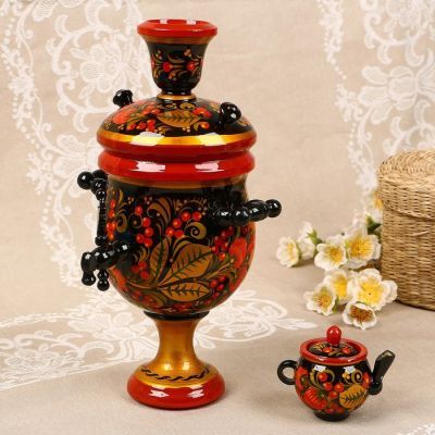 Сувенир «Самовар», хохлома