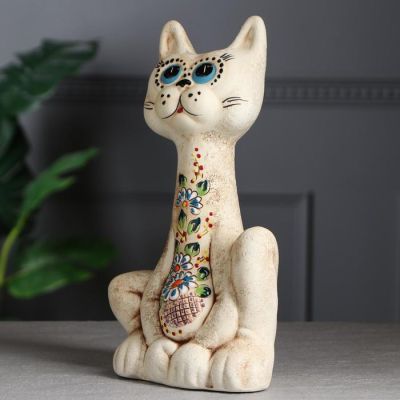 Копилка "Кот Вася", под шамот, 33 см, микс