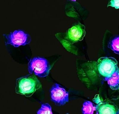 Светодиодный куст "Роза" улич. (0,6 м.)