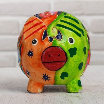 Копилка дерево "Свинка" 13х10х12 см