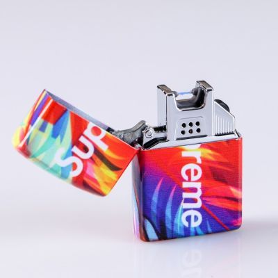 Зажигалка электронная "Supreme", в подарочной коробке, USB, дуговая, 3.7х5.8 см