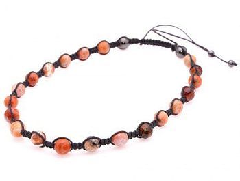 Бусы Агат, Гематит "Шамбала" арт.П3198