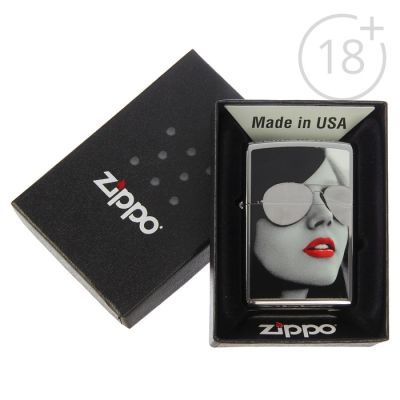 Зажигалка ZIPPO 28274 Golden Design с покрытием High Polish Chrome