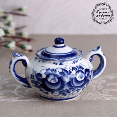 Сахарница «Утро», 6×16×9 см, 300 мл, гжель