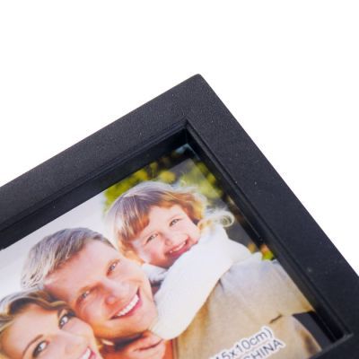 Фоторамка пластик на 4 фото 10х15 см "Жизнь в Париже" чёрная 33х41 см