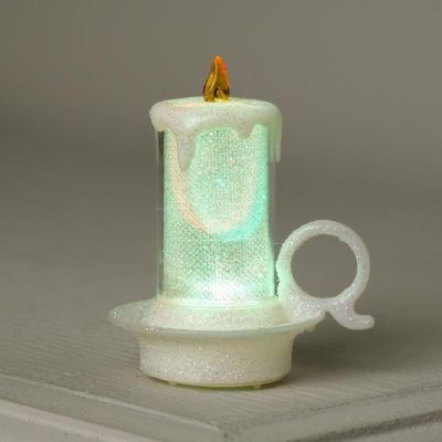 Набор светодиодных фигур «Свеча в чашке» 7 × 8 × 6 см, пластик, батарейки AG13х3, свечение мульти (RGB)