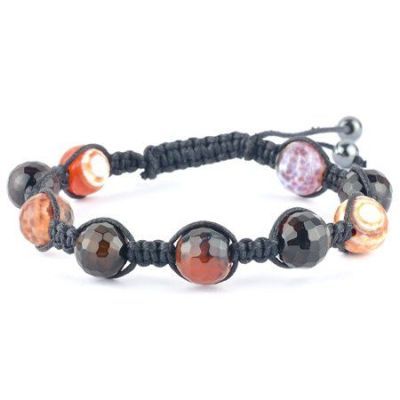 Браслет Агат ограненный "Шамбалла 10" арт. бП1894