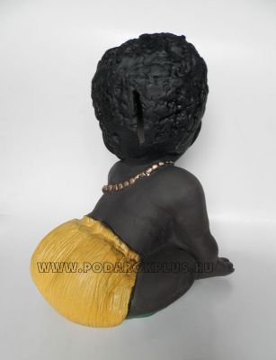 Копилка "Негритенок" (высота - 33см) гипс с покрытием (ручная работа)