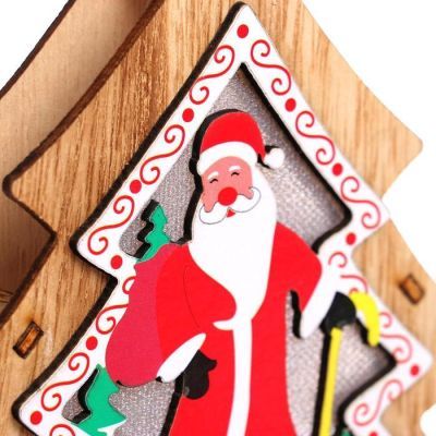 Световой декор на подвеске «Ёлка» 14×14×2 см