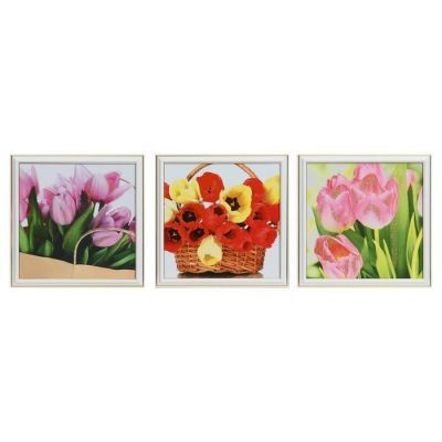 Картина модульная "Луговые цветы" 25х75(28х84) см  3шт-25х25(28х28)см