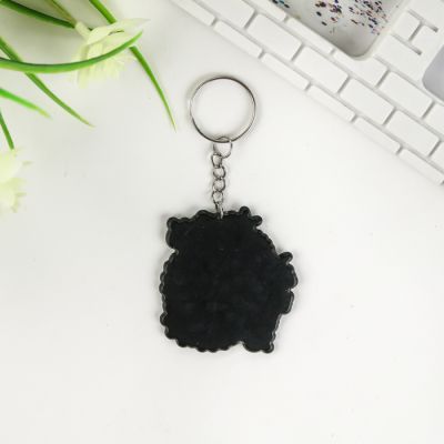 Брелок акрил "Букет цветов" 5,3х5,5 см