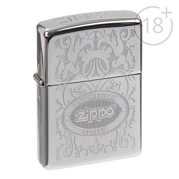 Зажигалка ZIPPO 24751 Crown Stamp с покрытием High Polish Chrome