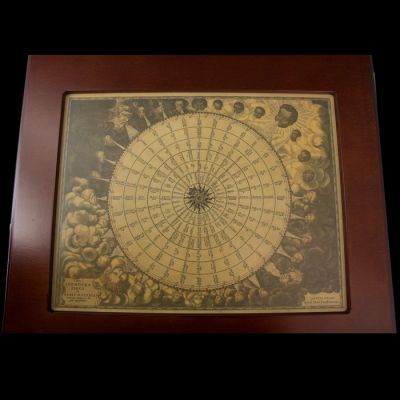 Журнальный столик с глобус-баром, d 40 см